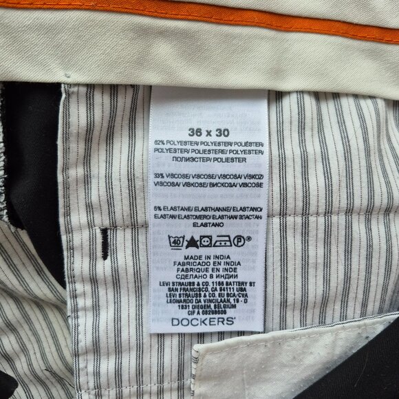 Dockers D2 Signature Straight Fit Khaki Black 36 - Picture 9 of 13